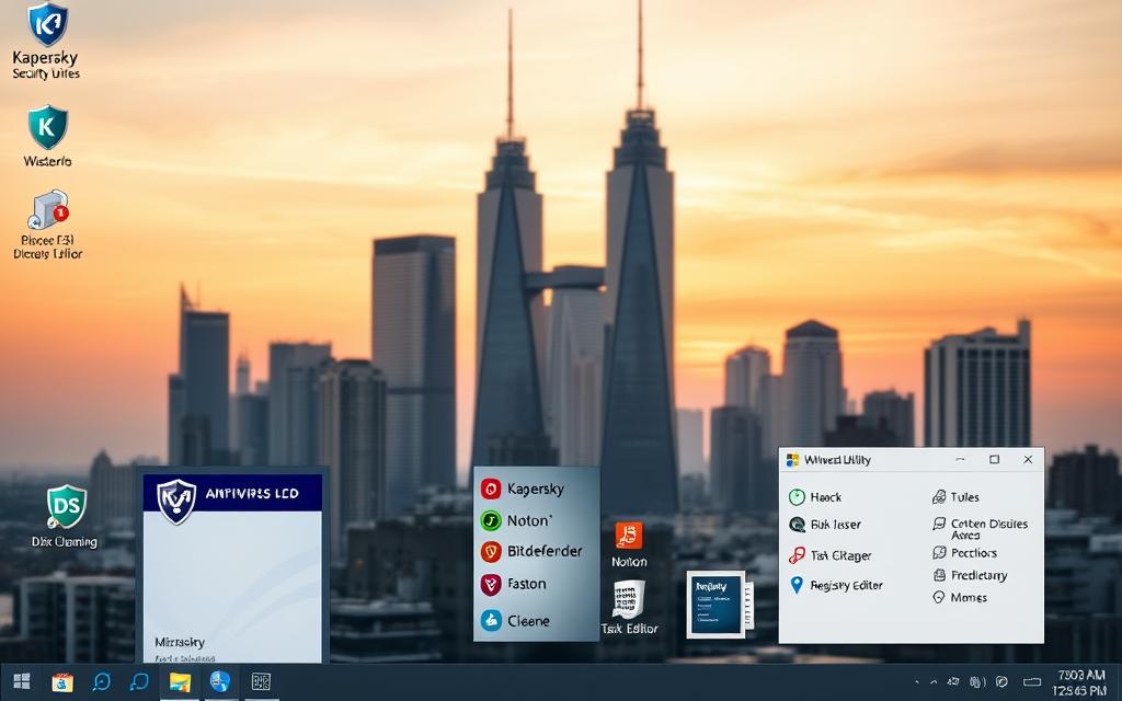 antivirus programmes and system utility tools